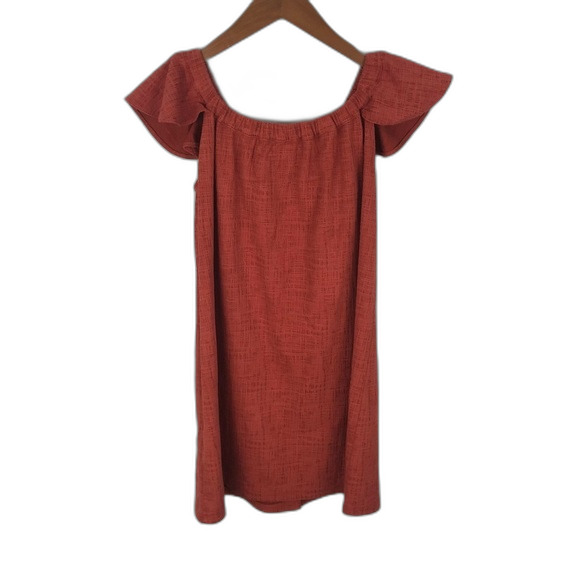 Madewell Texture & Thread Off-The-Shoulder Dress Size Medium - Picture 6 of 16